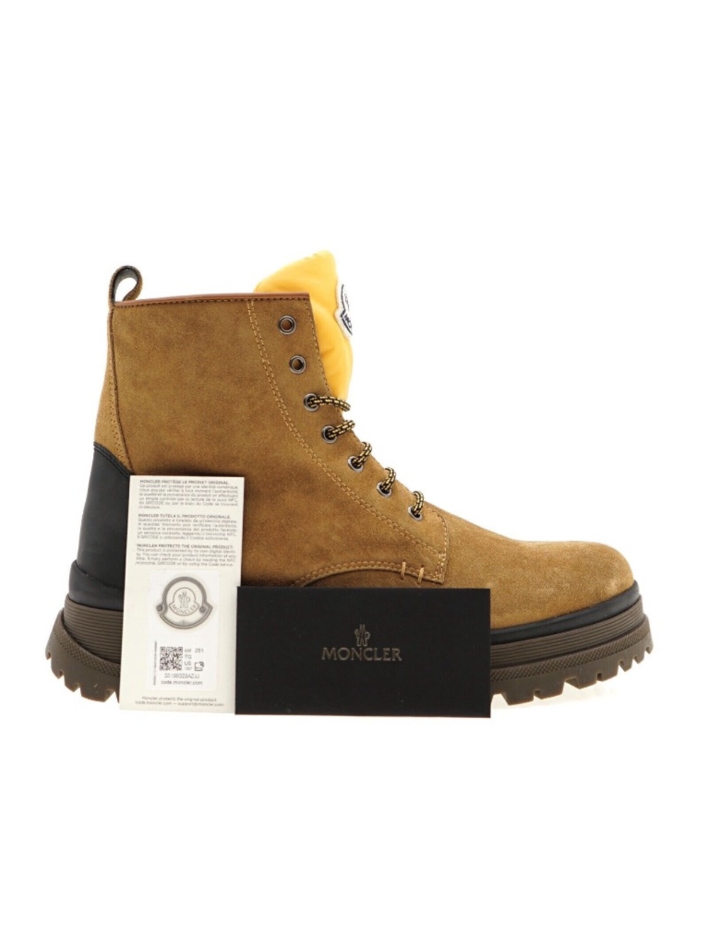Moncler Men Ulysse Hiking Boots Brown Size 11 New - Picture 6 of 9